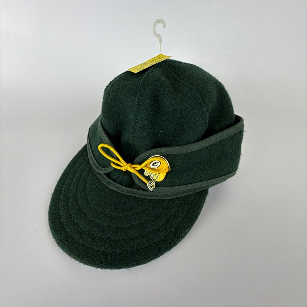Stormy Kromer Green Bay Packers Wool Cap Hat Green Size‎ 6 1/2 USA Made NWOT